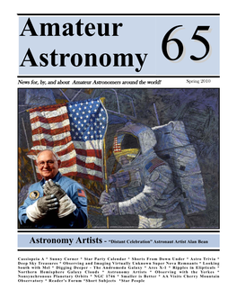 News For, By, and About Amateur Astronomers Around the World! Spring 2010