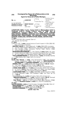 372 Consigned by Haras De La Reboursière Et De Montaigu