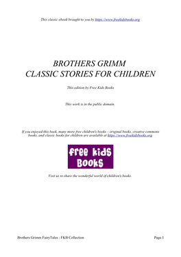 Brothers Grim Fairy Tales.Pdf