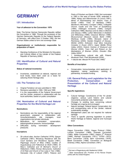 Periodic Reporting Cycle 1, Section I