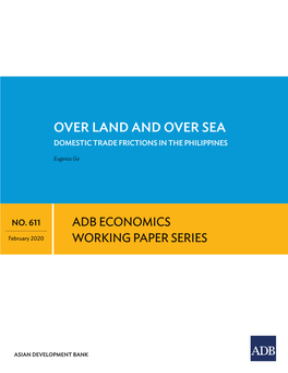 Domestic Trade Frictions in the Philippines