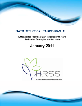 Harm Reduction Training Manual
