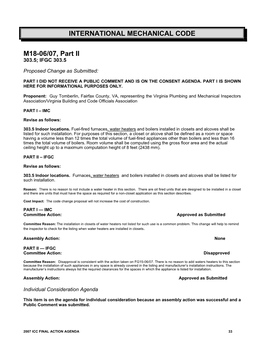 International Mechanical Code