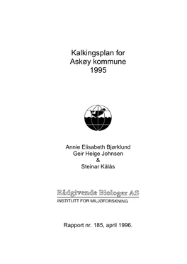 Kalkingsplan for Askøy Kommune 1995