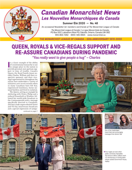 Canadian Monarchist News (Summer 2020)