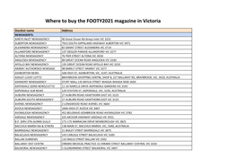 AFL 2021 Mag Stockist List VIC.Xlsx