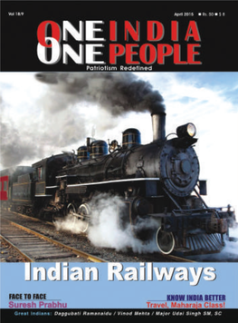 With Suresh Prabhu “II Traveltravel Eextensivelyxtensively Byby Traintrain”