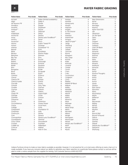 Mayer Fabric Grading