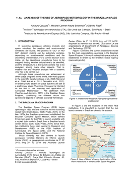 Analysis of the Use of Aerospace Meteorology in the Brazilian Space Program