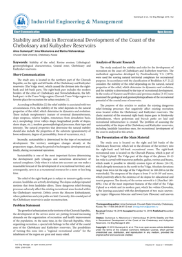 Stability and Risk in Recreational Development of the Coast of The