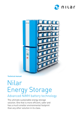 Nilar Energy Storage Advanced Nimh Battery Technology the Ultimate Sustainable Energy Storage Solution