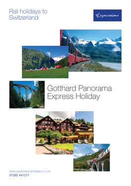 Gotthard Panorama Express Holiday.Indd