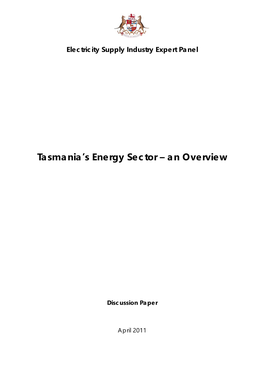 Tasmania's Energy Sector – an Overview