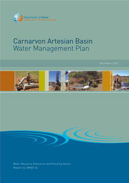 Carnarvon Artesian Basin Water Management Plan