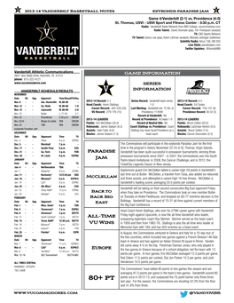Paradise Jam Game 4/Vanderbilt (2-1) Vs