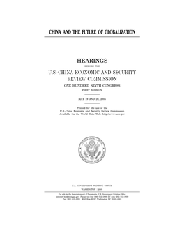 Us-China Economic and Security Review Commission