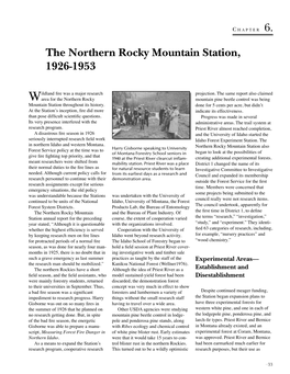 Building a Research Legacy -- the Intermountain Station 1911-1997