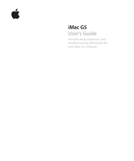 Imac G5 User's Manual