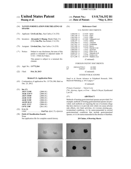 (12) United States Patent (10) Patent No.: US 8,716,352 B1 Huang Et Al