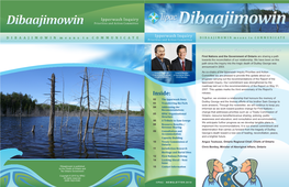 Dibaajimowin Is Published 15 Contact Information by the Chiefs of Ontario and the Ontario Government