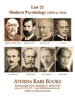 LIST 21- Modern Psychology