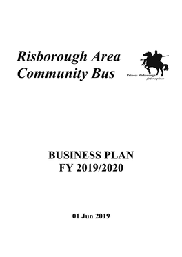 Business Plan and Articles of Association 2019/2020
