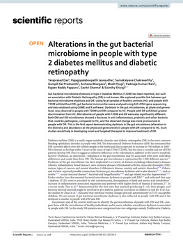 Alterations in the Gut Bacterial Microbiome in People with Type 2