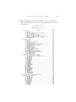 The Hostassociations of the Lice of Mammals