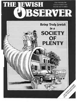 Jewish Observer I 84 William Street I New York, N.Y