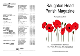 Raughton Head Parish Magazine Website (>Recreation) Shaw.Cosy@Gmail.Com 8 13