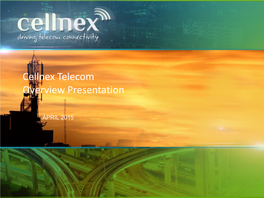 Cellnex Telecom Overview Presentation