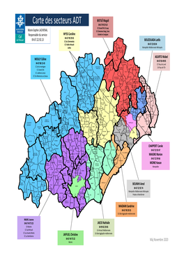 Carte Des Secteurs ADT – Novembre 2020