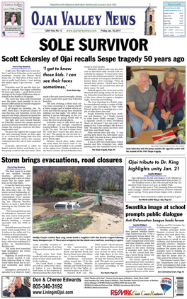 Scott Eckersley of Ojai Recalls Sespe Tragedy 50 Years Ago