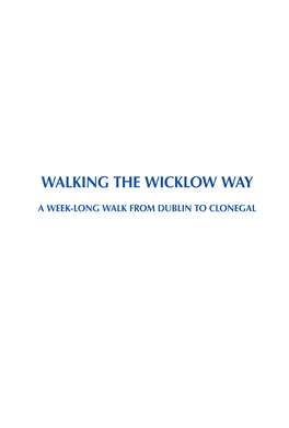 Walking the Wicklow Way