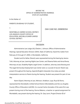 Case Number 2008090354 Modified Document for Accessibility