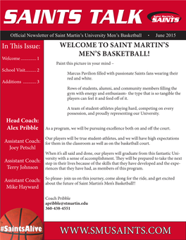 Saint Martin's Men's Basketball!