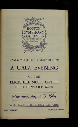 Boston Symphony Orchestra Concert Programs, Summer, 1963-1964