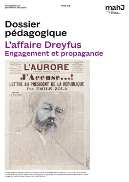 Dossier Pédagogique L'affaire Dreyfus