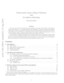 Characteristic Classes of Flags of Foliations and Lie Algebra