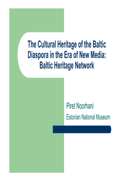 Baltic Heritage Network