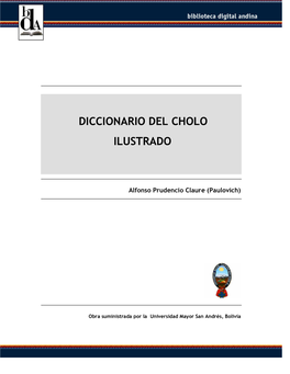 Diccionario Del Cholo Ilustrado