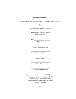 Duke University Dissertation Template