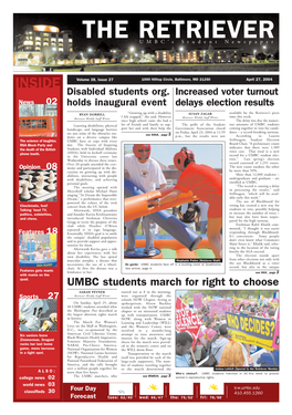 THE RETRIEVER UMBC’S Student Newspaper