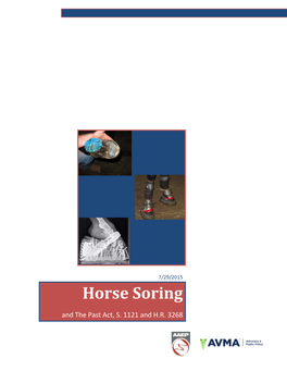 Horse Soring and the Past Act, S
