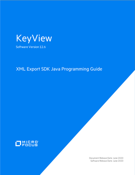 IDOL Keyview XML Export SDK 12.6 Java Programming Guide