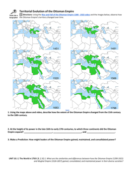 Territorial Evolution of the Ottoman Empire