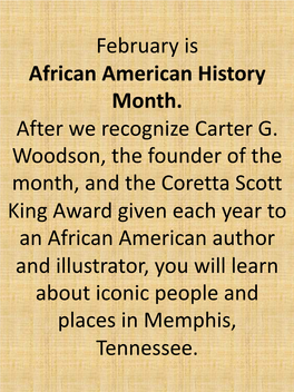 February Is African American History Month. After We Recognize Carter G