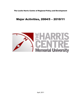 Major Activities, 2004/5 – 2010/11
