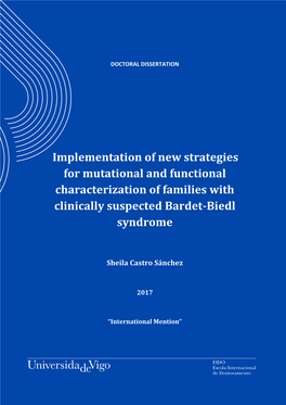 Implementation of New Strategies for Mutational and Functional Characterization of Families with Clinically Suspected Bardet-Biedl Syndrome