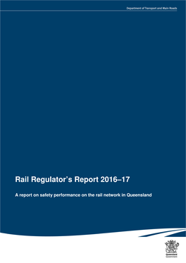 Rail Regulator's Report 2016-17 Final